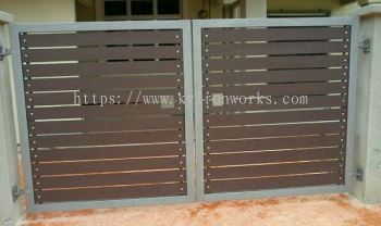 Mild Steel Aluminium Panel Main Gate(Folding/Swing)