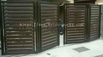 Mild Steel Aluminium Panel Main Gate(Folding/Swing)