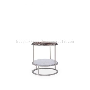 Exeter-S | Round Marble Side Table