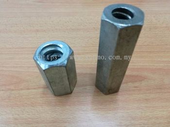 Steel Hex Long Nut D15/ 100 or 50