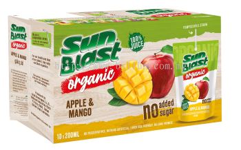 Sunblast Organic 100% Apple Mango Juice