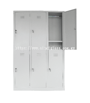 6 compartments steel locker