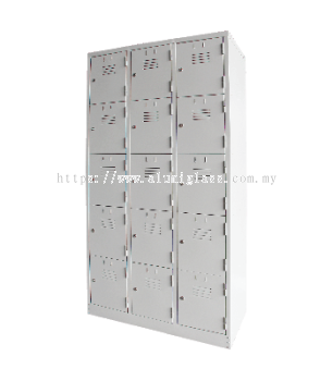 15 compartments steel locker