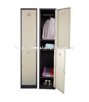 2 Compartments Steel Locker