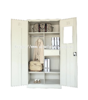 Full Height Wardrobe with Steel Swinging Door