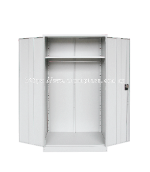 Full Height Wardrobe with Steel Swinging Door