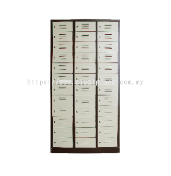 36 Compartment Steel Locker with Steel Swinging Door