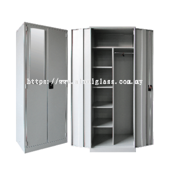 Full Height Wardrobe with Steel Swinging Door