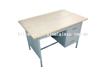 4' Single Pedestal Desk