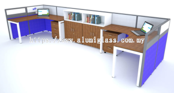 Open Plan Partition Table Set Wittol 2