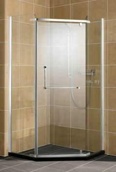 Diamond Shape Tempered Glass Shower Screen Divider