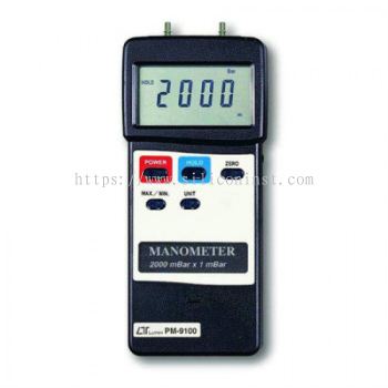 Lutron Manometer (2000 mbar, differential input) - PM-9100