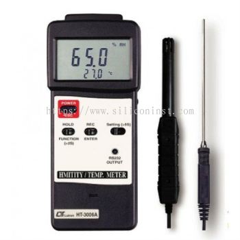 Lutron Humidity Temp. Meter (+ type K J Temp) - HT-3006A