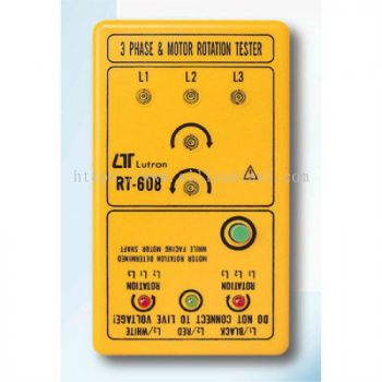 Lutron 3 Phase & Motor Rotation Tester - RT-608