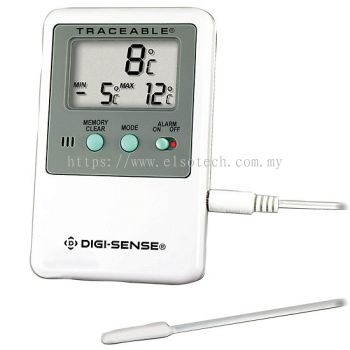 Digi-Sense Calibrated General-Purpose Digital Thermometer, 1 wire probe
