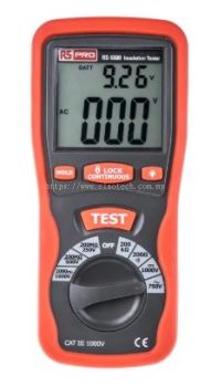 123-1931 - RS PRO RS5500, Insulation Tester 2G CAT III 1000 V