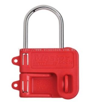 S430 Steel Hasp with Red Plastic Handle, 1n (25mm) Jaw Clearance