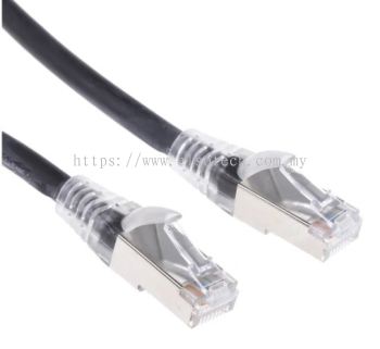 557-424 RS PRO Black Cat6 Cable F/UTP LSZH Male RJ45/Male RJ45, Terminated, 5m