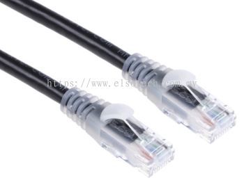 556-512 RS PRO Black Cat6 Cable U/UTP PVC Male RJ45/Male RJ45, Terminated, 10m