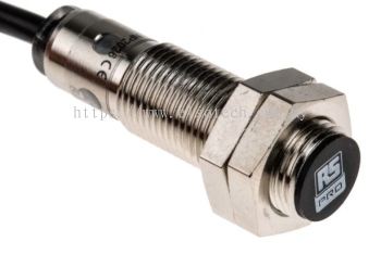  701-8229 - RS PRO M12 x 1 Inductive Proximity Sensor - Barrel, NPN, NO Output, 2 mm Detection, IP67