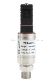  797-4955 - RS PRO Pressure Sensor for Air, Gas, Hydraulic Fluid, Liquid, Water , 400bar Max Pressure Reading Current