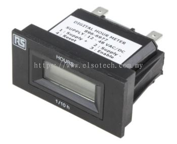  896-6977 - RS PRO Hour Meter Counter, 6 Digit, 50Hz, 12 → 48 V ac/dc