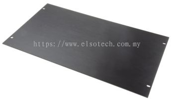  439-3182 - Front Panel, 6U, Black, Aluminium