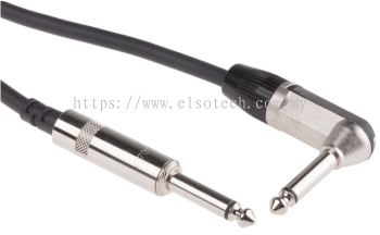 899-7410 - RS PRO 6m Straight Jack to Right Angle Jack Audio Cable Assembly