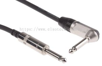  899-7416 - RS PRO 3m Straight Jack to Right Angle Jack Audio Cable Assembly