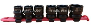125-0929 - RS PRO 12.7 mm, 14.28 mm, 15.87 mm, 17.46 mm, 19.05 mm, 22.22 mm, 1/2 in Drive Impact Socket Set Hexagon, 28.0 mm length