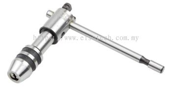 444-918 - RS PRO T-Handle Tap Wrench Steel #6 → 1/4 in (ISO), 1/4 in (DIN) UNF, 1/8 → 1/4 in (DIN) BSW, 4BA