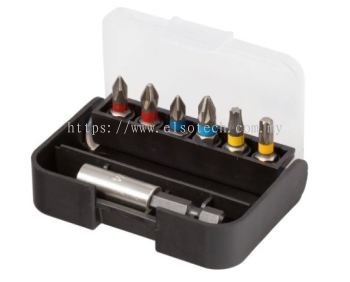  125-0434 - RS PRO Bit Holder 7 Pieces, Phillips, Pozidriv, Torx