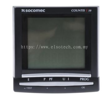  709-9707 - Socomec Countis E50 3 Phase LCD Energy Meter with Pulse Output, 92mm Cutout Height