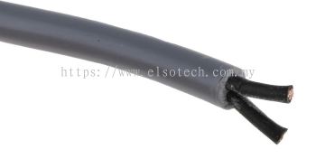  827-4246 - RS PRO Control Cable, 2 Cores, 1 mm2, YY, Unscreened, 50m, Grey PVC Sheath, 17 AWG