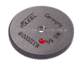  177-0541 - Volkel M3 x 0.5 No Go Ring Ring Gauge, 0.5mm Pitch Diameter