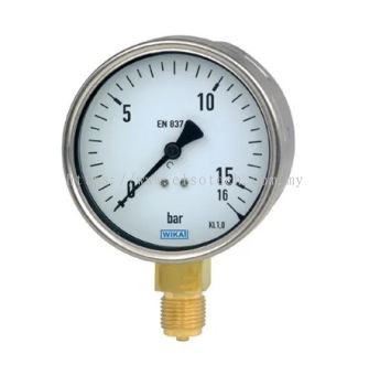  189-018 - RS PRO G 3/8 Bottom Entry Pressure Gauge 100psi, 0psi min.