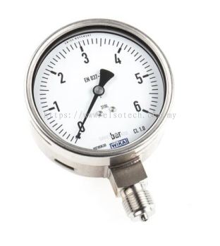  258-2368 - RS PRO Analogue Positive Pressure Gauge Bottom Entry 6bar, Connection Size G 1/2