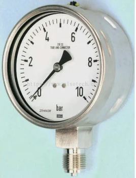  258-2380 - RS PRO 7094923 Analogue Positive Pressure Gauge Bottom Entry 10bar, Connection Size G 1/2