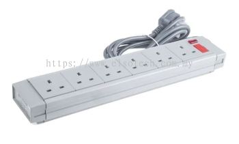 Buy RS PRO Extension Lead 2 m 4 Socket Type G-British, 2963701