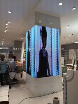 Pillar Vertical LED Display Screen In Toppen Johor Bahru