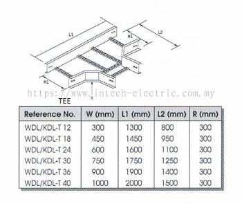 TEE CABLE LADDAR FITTING