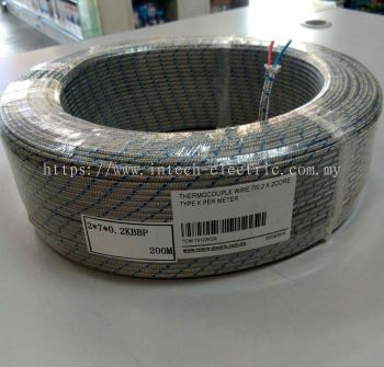 Thermocouple wire 7/0.2×2core（Type K）