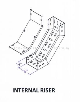 Though Type Perforated Cable Tray Fitting - Internal Riser