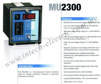 MIKRO MU2300-240AD OVERVOLTAGE & UNDERVOLTAGE REKAY