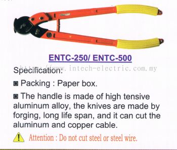 ENZIO HAND CABLE CUTTER ENTC-250 L600mm / ENTC-500 L810mm