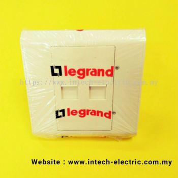 LEGRAND BELANKO 617098 RJ11 x 2 GANG TEL SOCKET