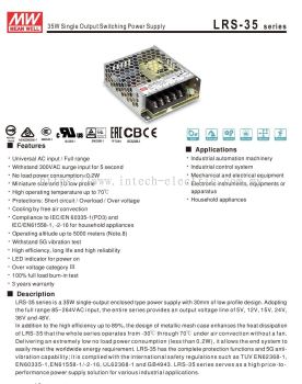 LRS-35 Series Power Switching supply