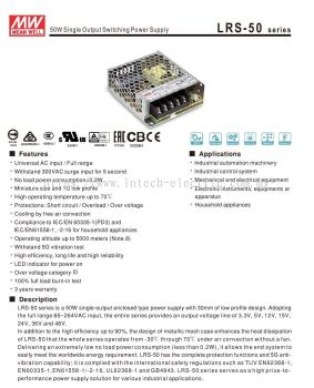 LRS-50 Series Power Switching supply
