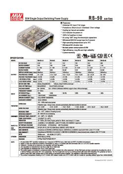 RS-50 Series Power Switching supply