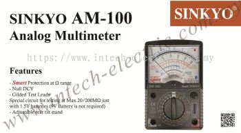 SINKYO AM-100 ANALOG MULTIMETER WITH BUZZER